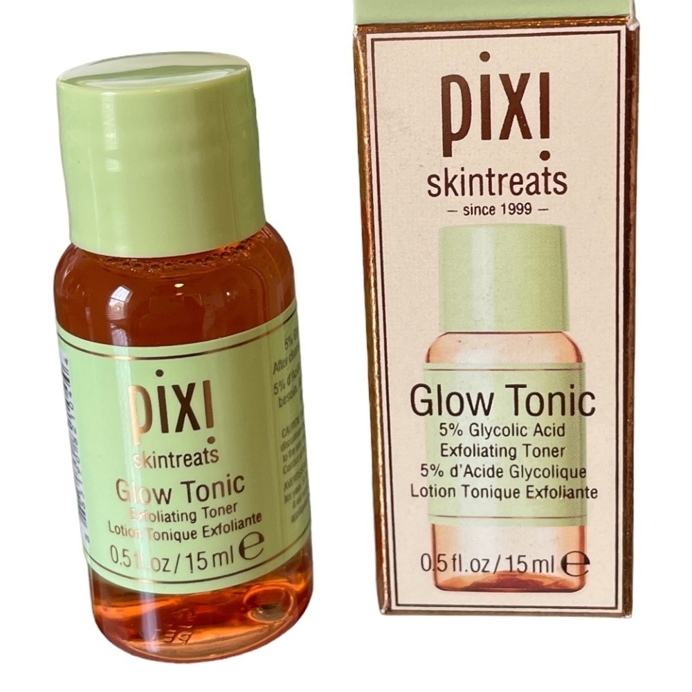 NWT Set of 3 Pixi Glow Tonic Toner 5% Glycolic Acid Exfoliate Brighten Glowy